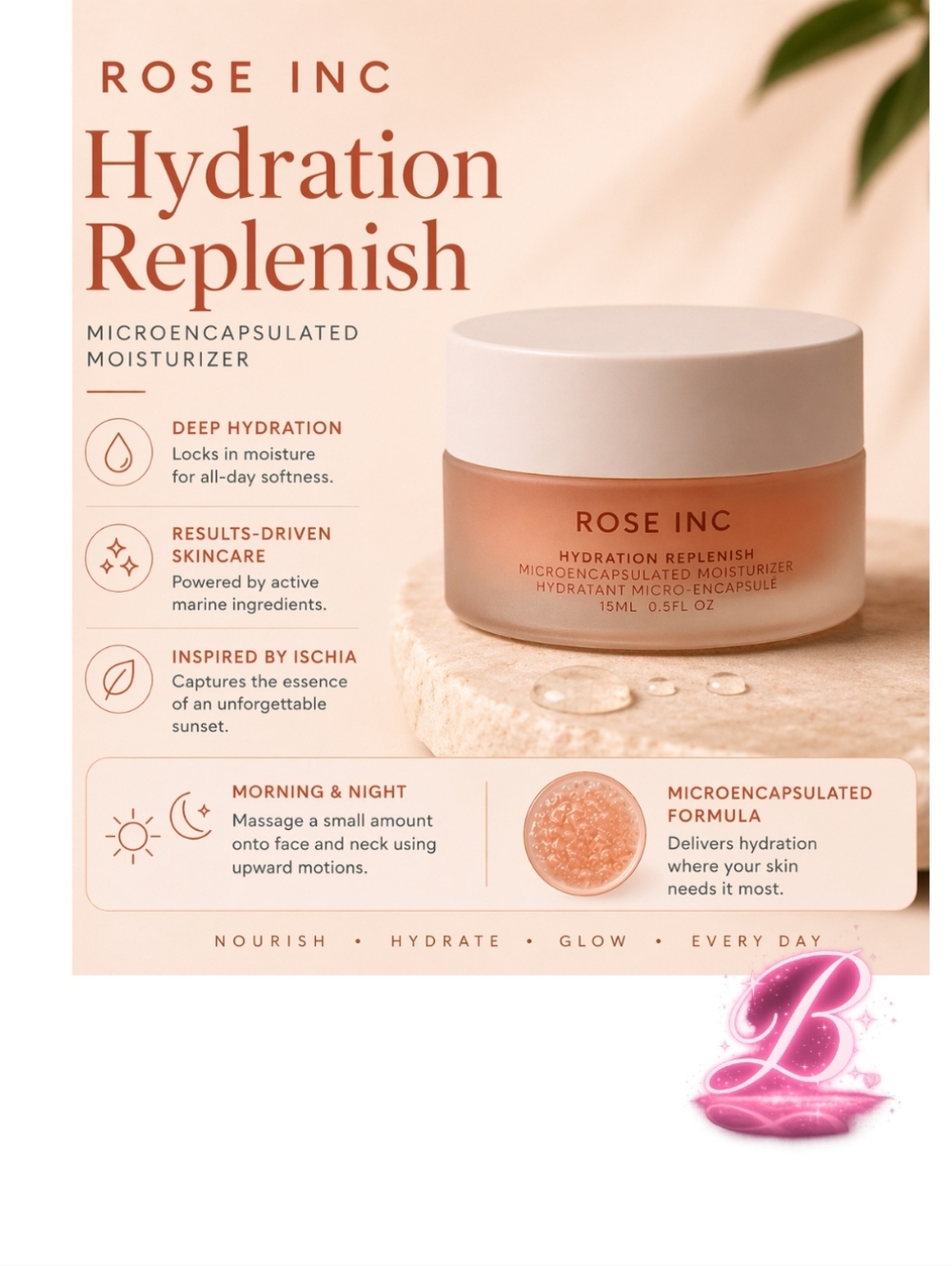 Rose Inc. Hydration Replenish Microencapsulated Moisturizer